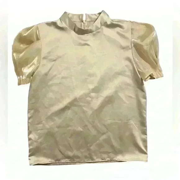 NWT ADOREMEU BOUTIQUE KOREAN PUFFY‎ BLOUSE - Picture 1 of 6